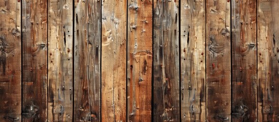 Poster - Detail & texture of a wooden wall, providing ideal copy space image.