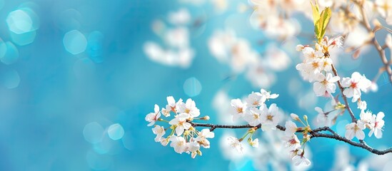 Aufkleber - Cherry Blossom with Copy Space Image of Blue Sky.