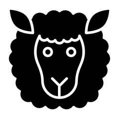 Poster - Lamb glyph icon