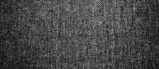 Poster - Close-up top view of a textured stylish grey denim pattern on an empty background, ideal as a trendy frame or backdrop with copy space image.