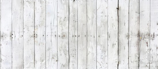 Poster - Background featuring a white wood plank texture, perfect for a copy space image.
