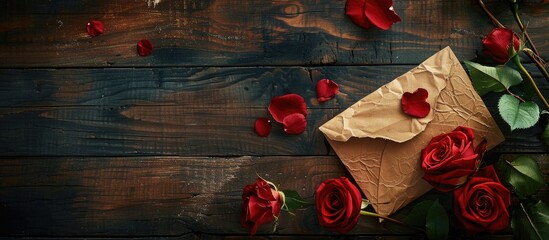 Poster - Design featuring romantic letters with copy space image.