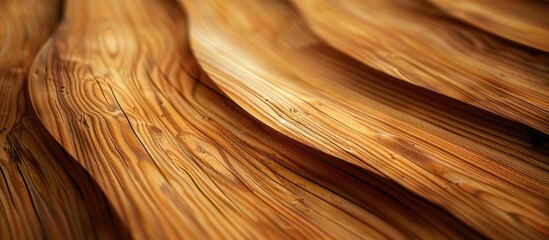 Poster - Detailed close-up of wooden texture with copy space image.