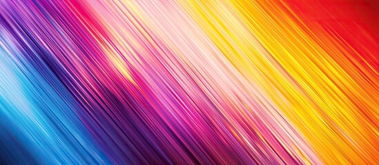 Wall Mural - Colorful lines create a light abstract gradient motion on the blurred background, appealing for use as a wallpaper with copy space image.