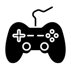 Canvas Print - Joystick glyph icon