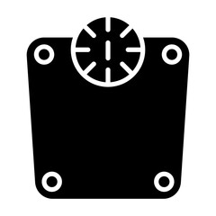 Sticker - Weighing machine glyph icon