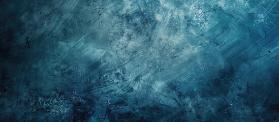 Wall Mural - Gritty blue canvas backdrop perfect for adding text or graphics with copy space image.