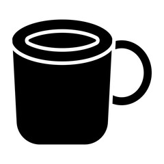 Poster - Tea mug glyph icon