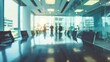 © tanibond - Business office meeting blurred effect background illustration generated by ai