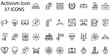 © Galib Hasan - Set of activism icons. Line art style icons bundle. vector illustration