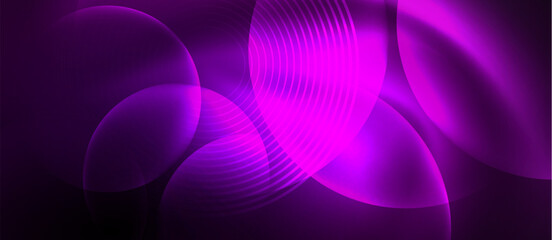 Aufkleber - Shiny color neon glowing design. Vector Illustration For Wallpaper, Banner, Background, Card, Book Illustration, landing page