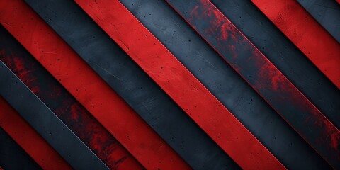 Wall Mural - Abstract Diagonal Red and Black Stripes