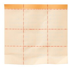 Canvas Print - PNG Note paper text white background rectangle.