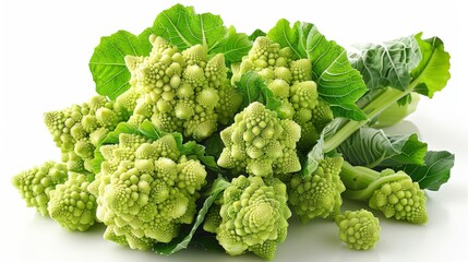 Wall Mural - A Bouquet of Romanesco Broccoli, Fresh From the Market. Generative AI