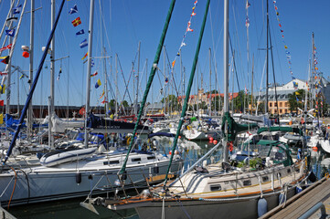 Wall Mural - Sweden, the harbour of Visby in Gotland