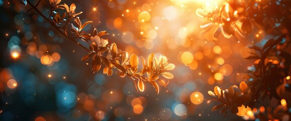 Natural Bokeh With Sunlight, Creating A Warm And Enchanting Effect