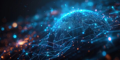 Poster - global network, connected world
