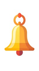 Poster - Minimalist Bell Icon Representing Notifications on White Background