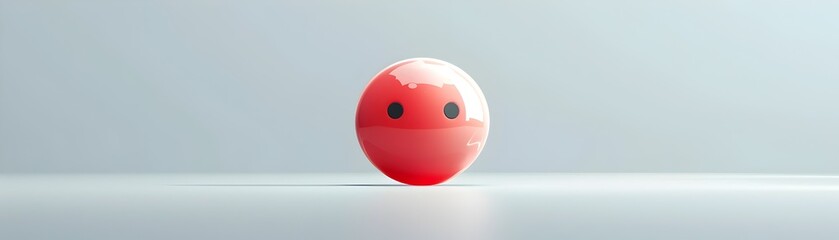 Poster - Chat Bubble with Three Dots Icon on White Background Representing Communication