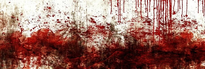 Wall Mural - Blood Splatters on White Wall