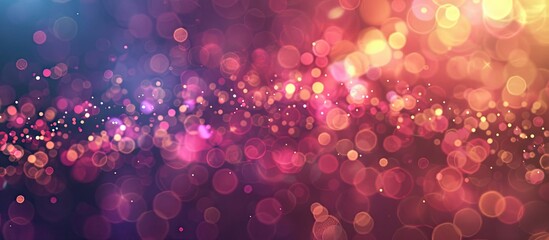 Poster - Celebrate in style with this abstract background full of defocused lights, perfect for a copy space image.