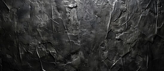 Aufkleber - A wall with a textured black surface featuring shadowed edges, suitable for a copy space image.