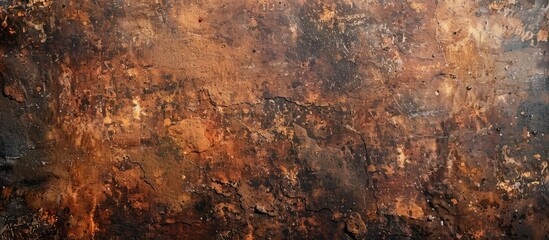 Aufkleber - Concrete textured background with grunge red brown rust stain, ideal for copy space image.
