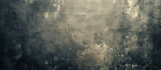 Poster - A vintage gray backdrop with copy space image.