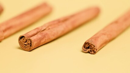 Wall Mural - cinnamon sticks close up