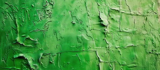 Poster - Abstract texture background of a cement wall painted in green, suitable for copy space image.