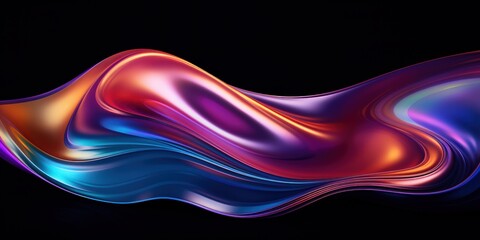 Wall Mural - Abstract Fluid Art: Vibrant Swirls in Motion