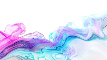 Wall Mural - Blue purple wave liquid isolated on transparent background