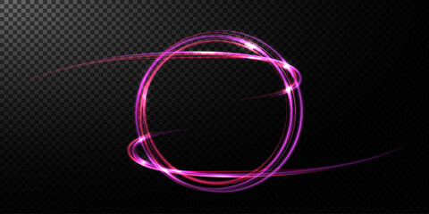 Wall Mural - Abstract light neon background. luminous circle. Luminous spiral cover. Wake wave, fire path trail line and swirl effect curve. Food isolated. space tunnel. Ellipse shimmery color. Blue shiny glitter.