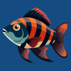 Wall Mural - illustration of a fish