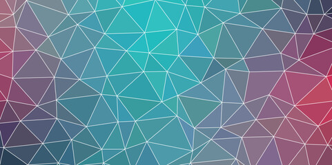 Wall Mural - Abstract Low Poly with white line. Modern triangular technology with Blue gradient with Geometric pattern. Design for flyer, wallpaper, presentation, paper.