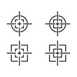 © Bogdan - Target icons set. Gun target, focus, crosshair, reticle, viewfinder.