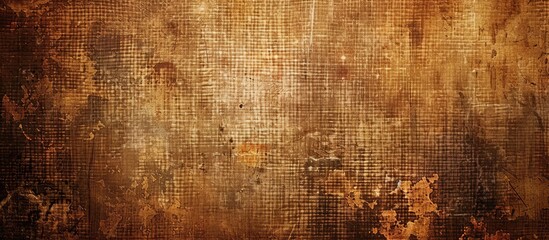 Wall Mural - Grunge texture with a brown canvas background, ideal for a copy space image.
