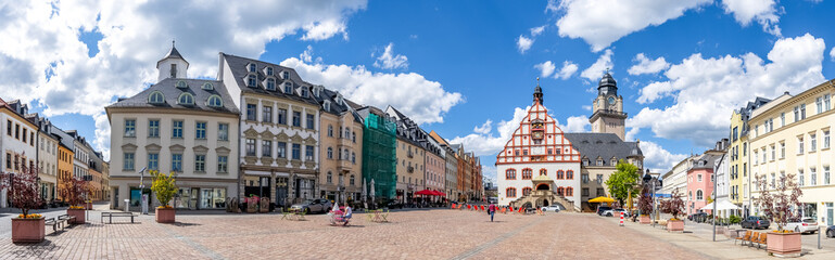 Canvas Print - Markt, Plauen, Deutschland 