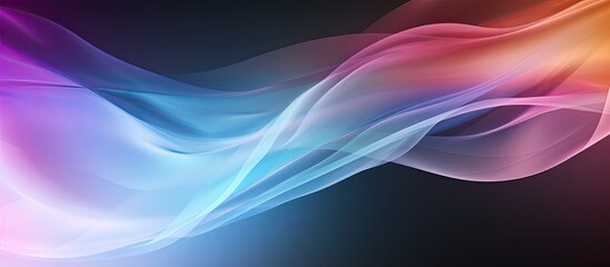 Poster - Smoke and light creating an abstract background with a black and white grain blur wall texture, featuring rainbow refraction, and ample copy space image.