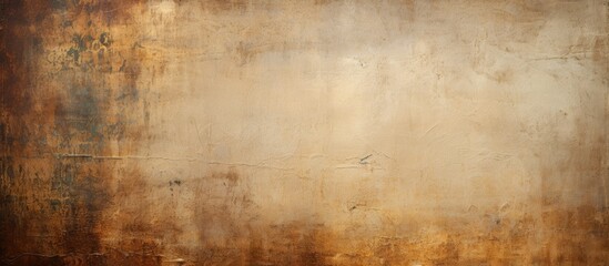 Poster - Vintage canvas texture with antique grunge elements. Abstract old background featuring fine art design, vignette, and copy space image.