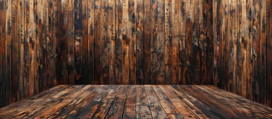 Poster - wooden backdrop. with copy space image. Place for adding text or design