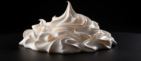Wall Mural - Isolated meringue with copy space image.