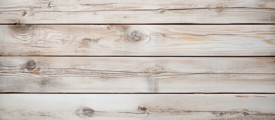 Aufkleber - Background of white wooden planks with a textured wooden appearance providing a copy space image for design.