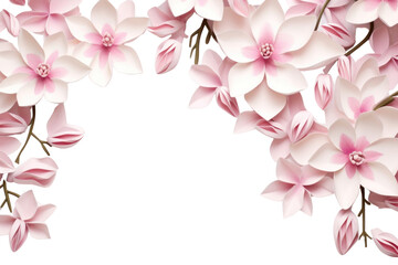 Wall Mural - PNG Magnolia flower backgrounds blossom.