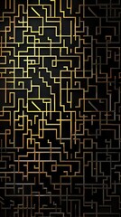 Poster - Golden Pattern Maze