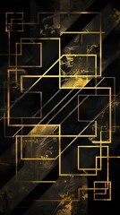 Poster - Golden Pattern Maze