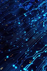 Poster - Close-up view of a computer circuit board with various components and wires