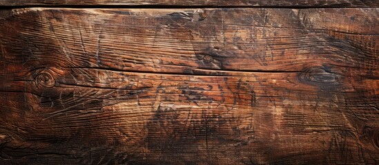 Poster - Close up view of a wooden surface providing a textured background, with copy space image.