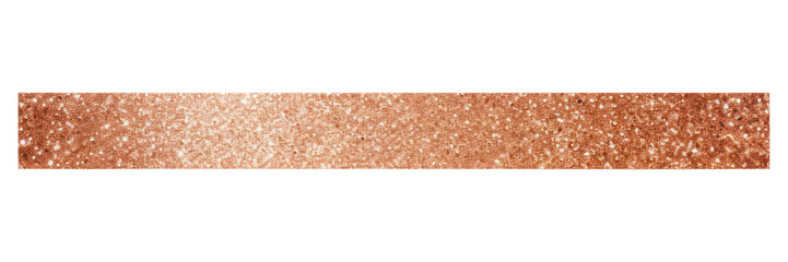 Wall Mural - PNG Rose gold glitter adhesive strip white background accessories rectangle.