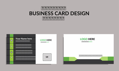 Wall Mural - clean and creative modern corporate business card template .